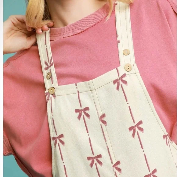 Umgee 💕 Pink Bow Jumpsuit - Picture 4 of 7